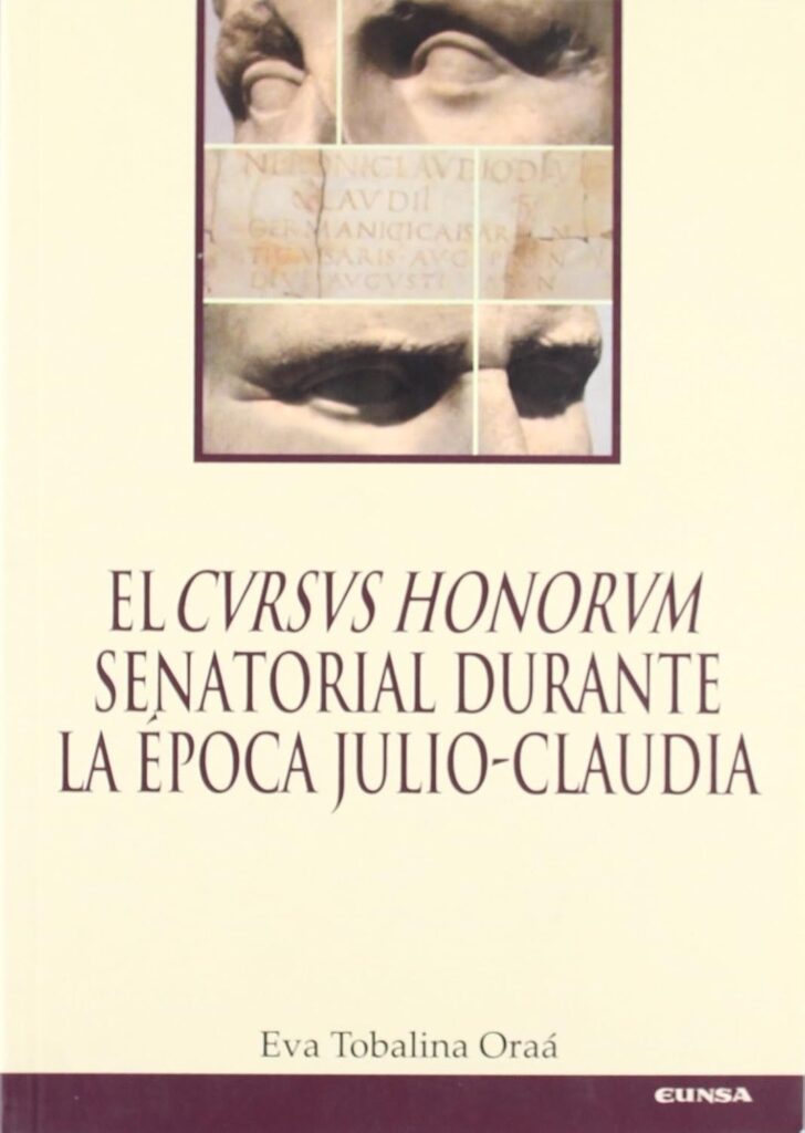 Portada del libro "El cursus honorum senatorial durante la época Julio-Claudia"